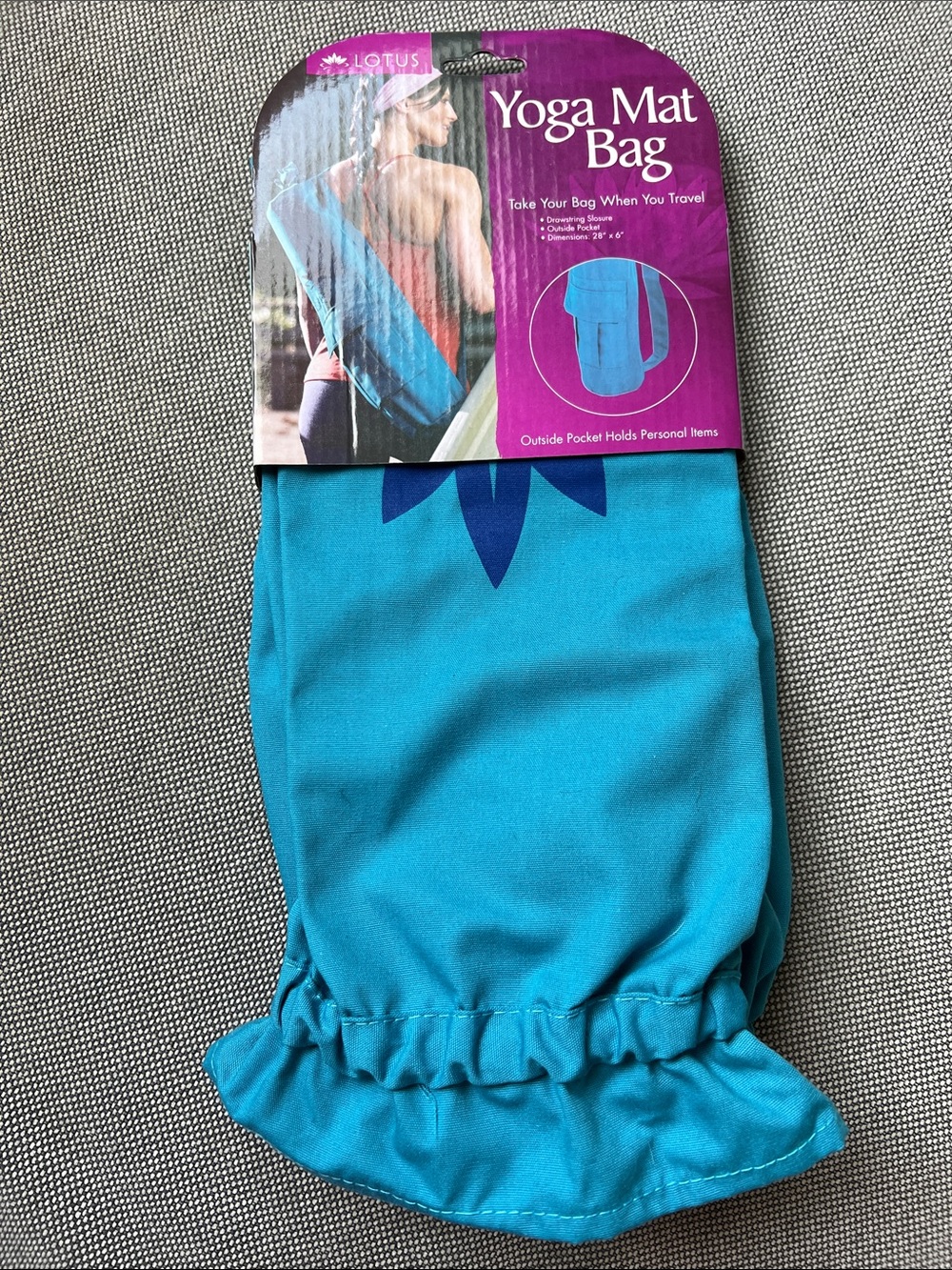 Lotus Blue Yoga Mat Bag - NWT